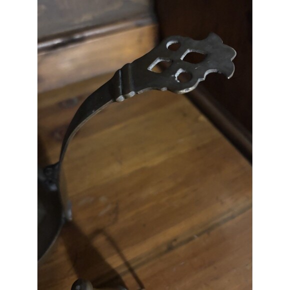 Antique 19th century brass candle holder chamberstick With Snuffer - Picture 4 of 9